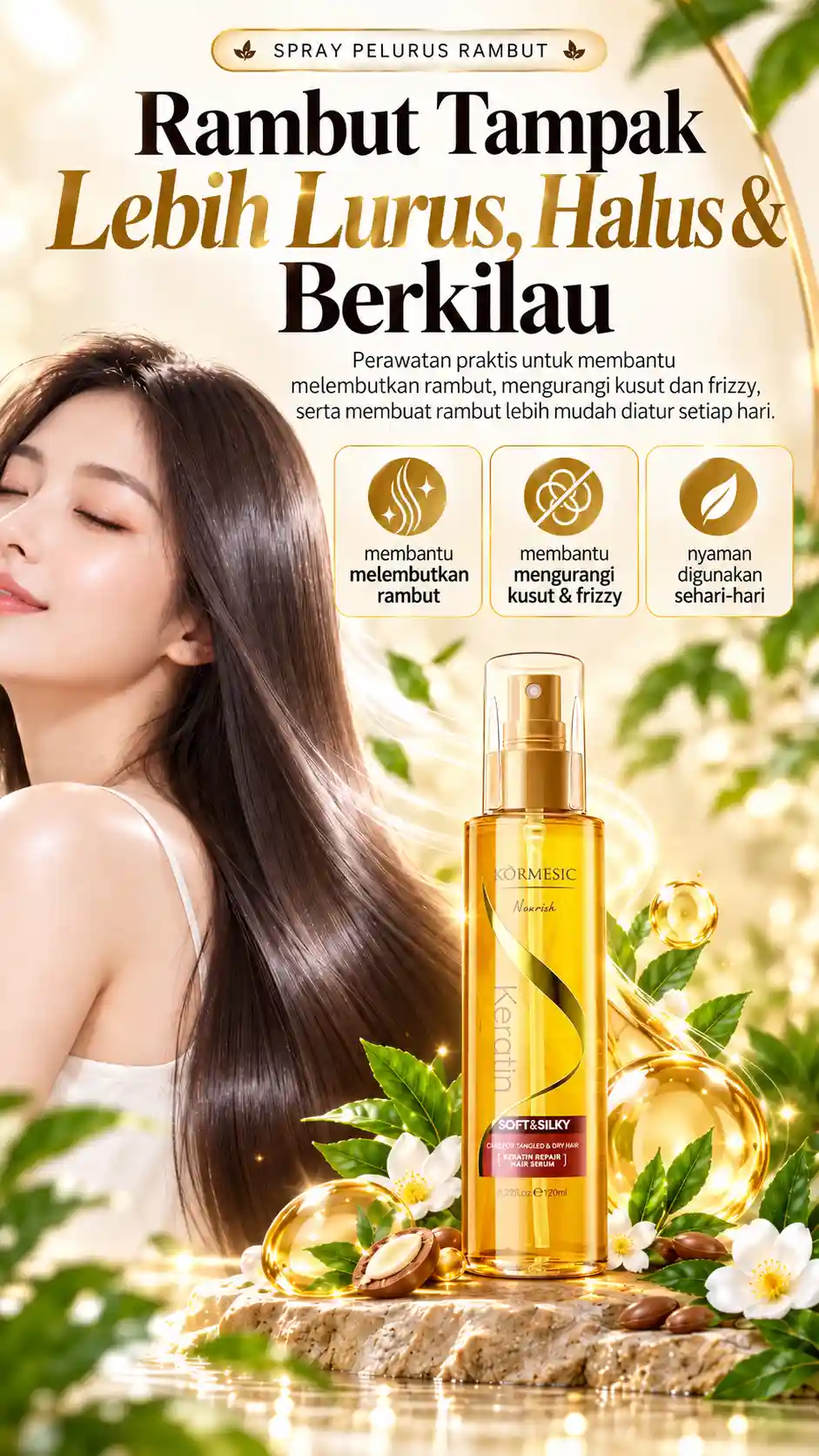 Spray Pelurus Rambut Foto 1