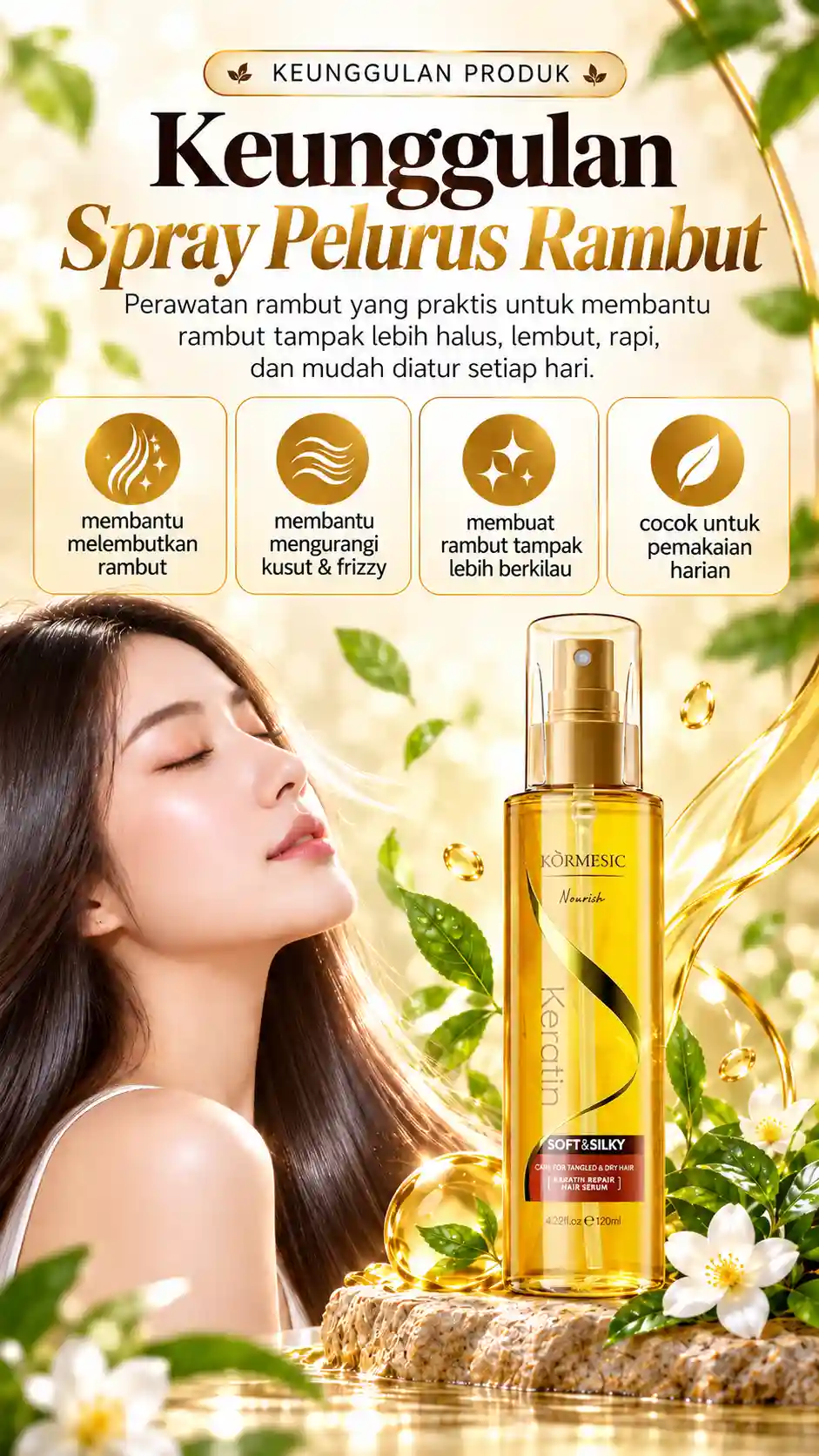 Spray Pelurus Rambut Foto 2