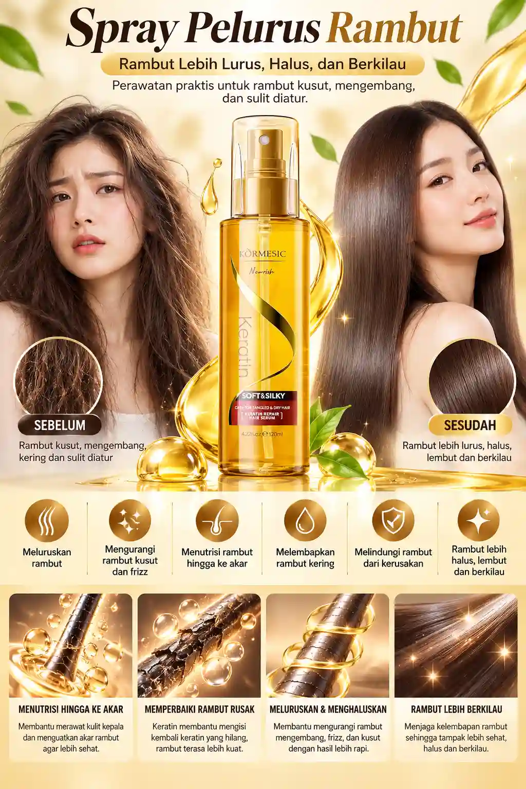 Spray Pelurus Rambut Foto 3
